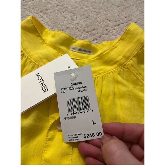 NWT MOTHER THE SUNBURST BLOUSE - Picture 6 of 9